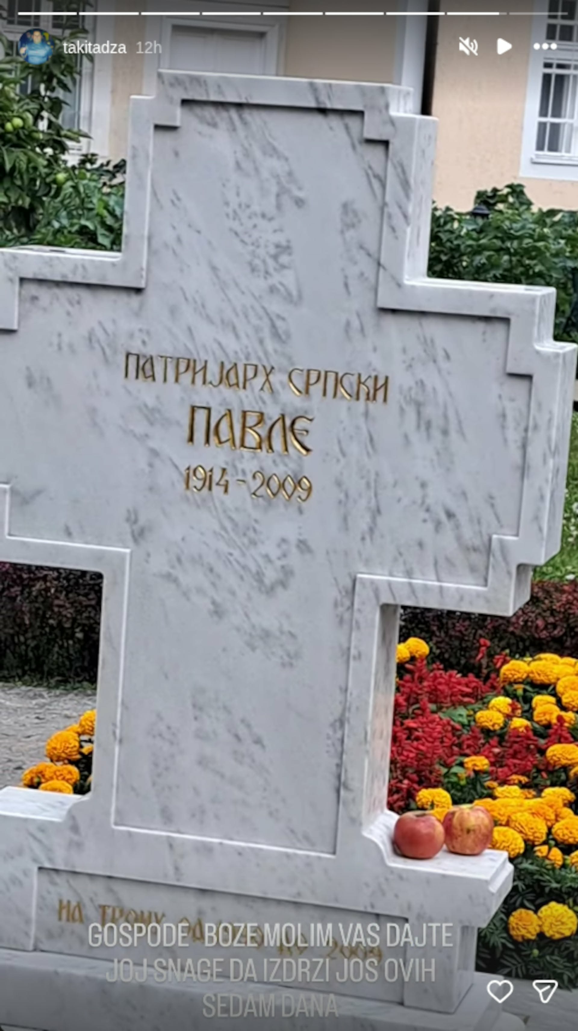 Sedam dana pred finale "Elite" Taki se oglasio sa svetog mesta: Posetio grob patrijarha Pavla i uputio jake reči - "Mojoj Maji..."