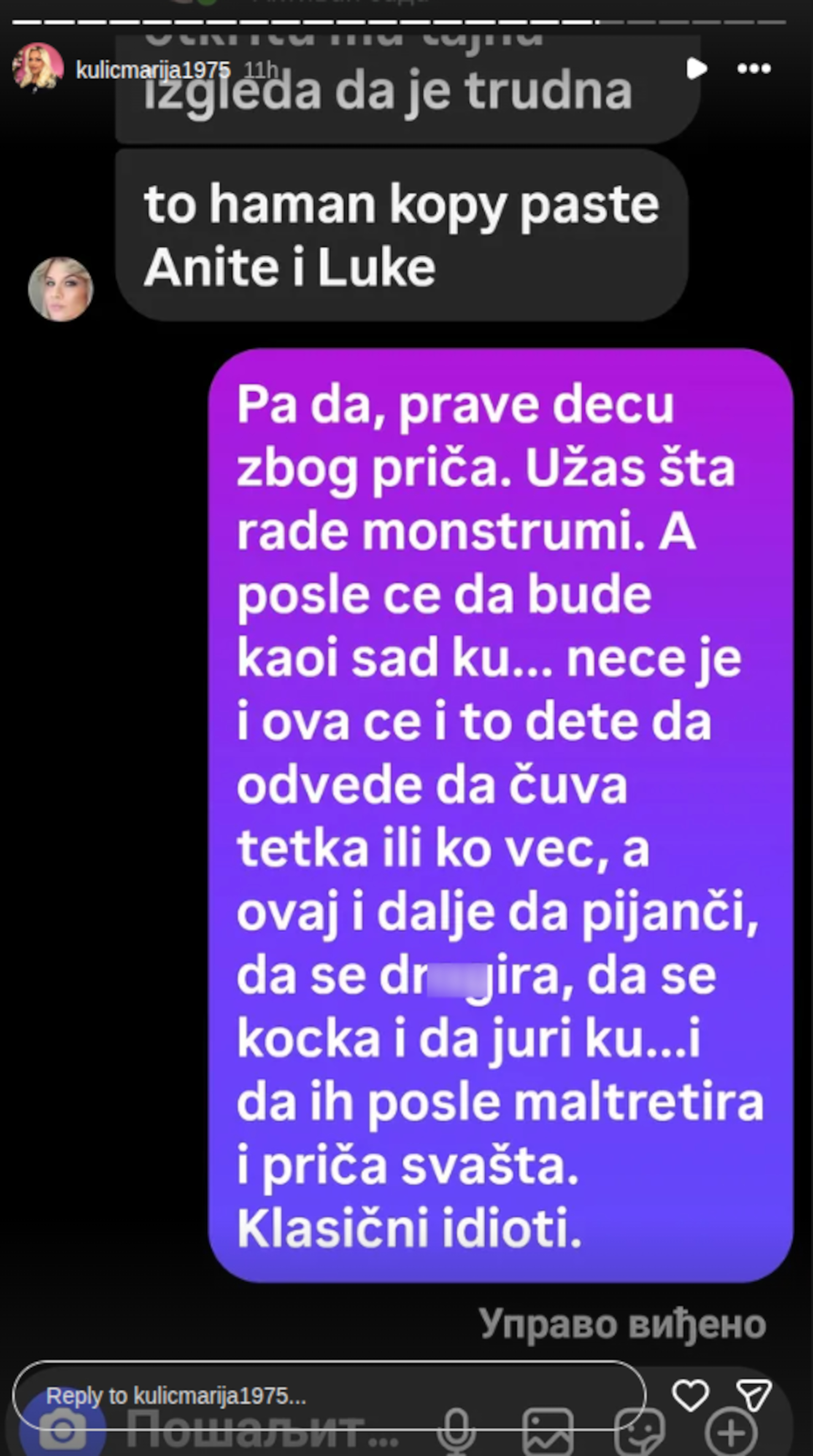 Marija Kulić krenula u žestok obračun sa Filipom Carem: Dok Miljana moli za pomirenje, majka ga urnisala, pa najavila novu tužbu!