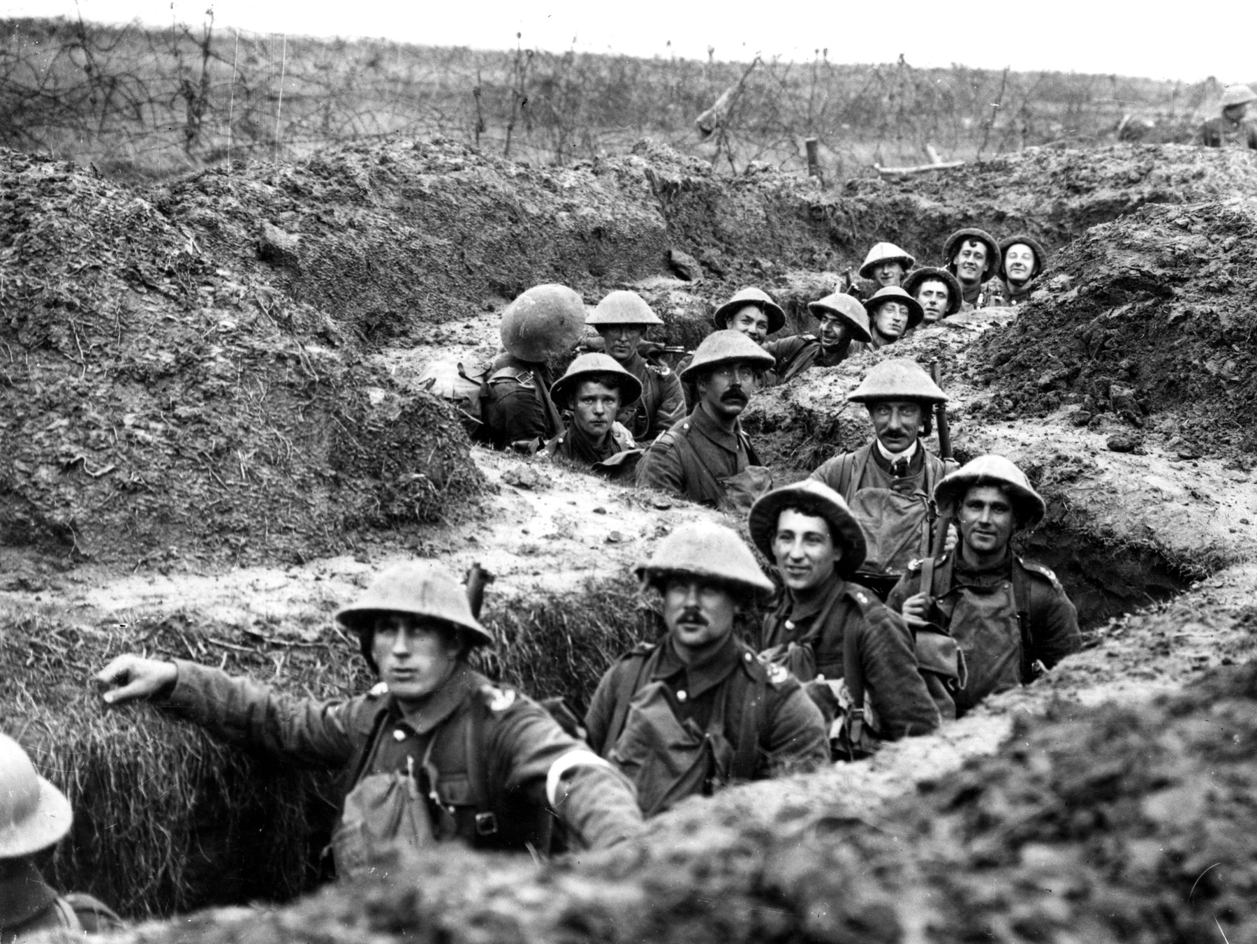 Havrinkor, vojnici, Prvi svetski rat, rov