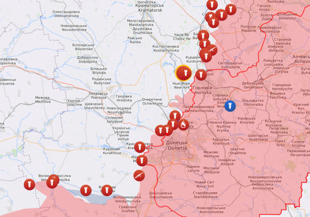 Mapa, rat u Ukrajini