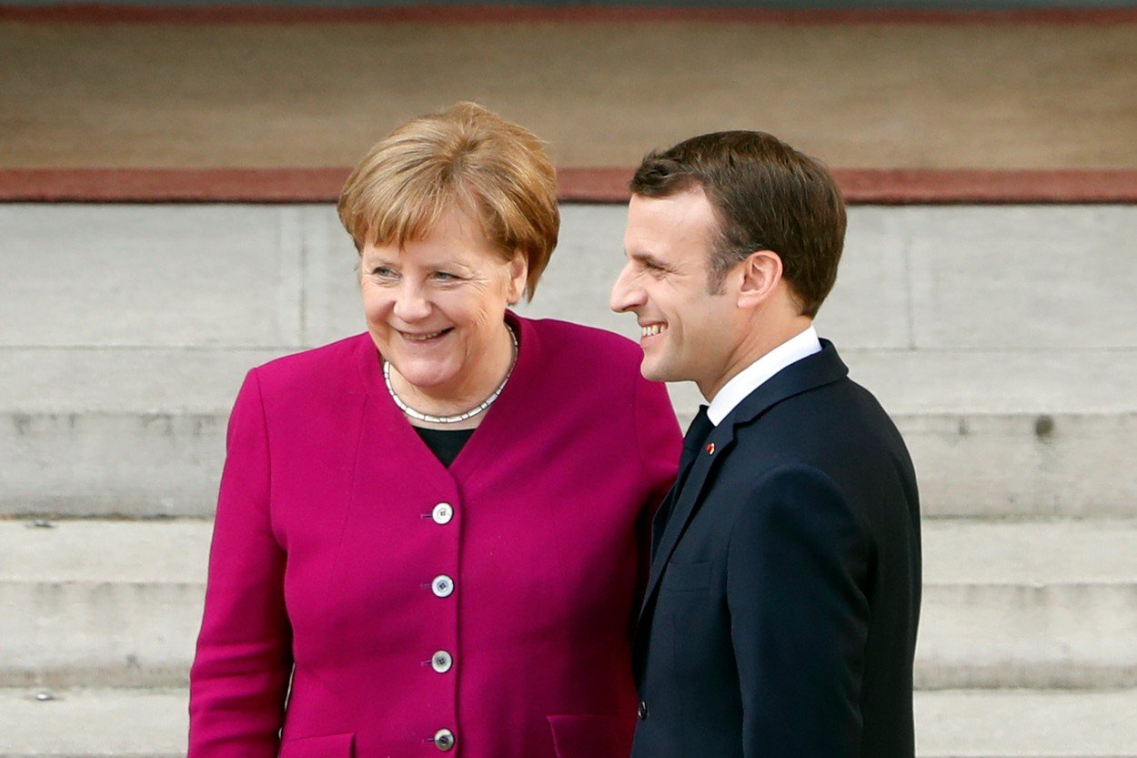 Angela Merkel i Emanuel Makron