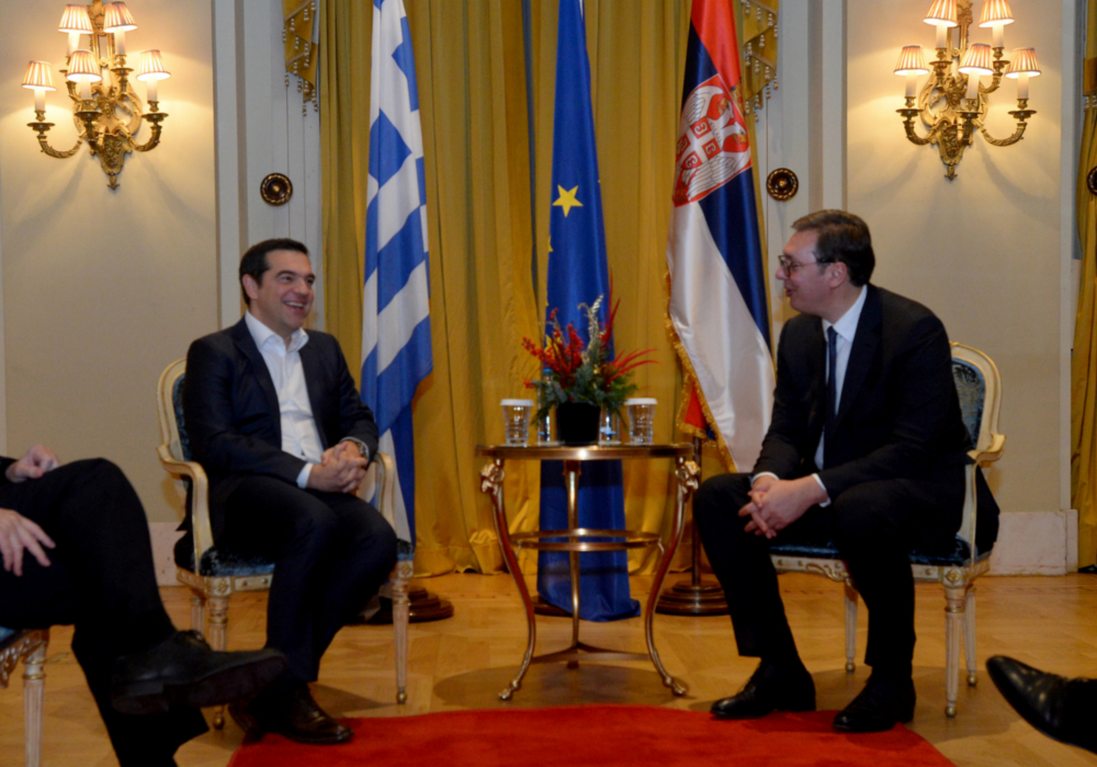 Aleksis Cipras i Aleksandar Vučić