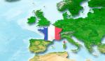 Francuska na mapi Evrope