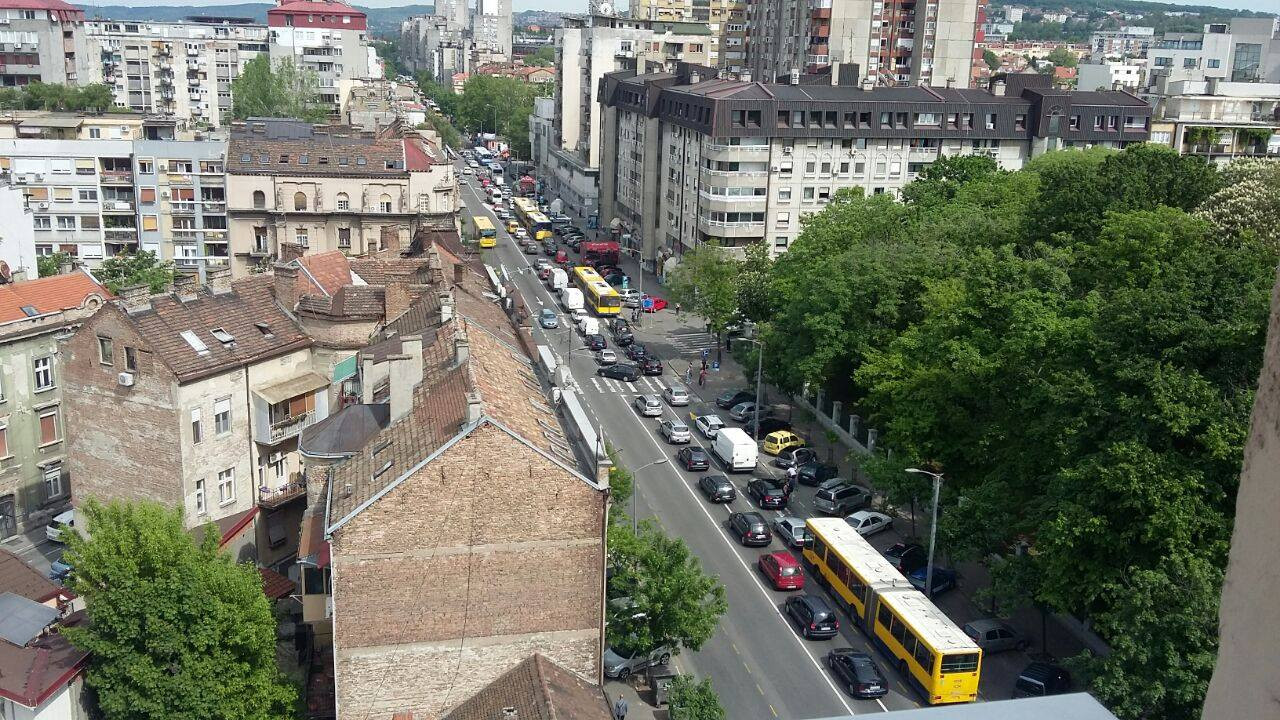 Gužva u Bulevaru despota Stefana