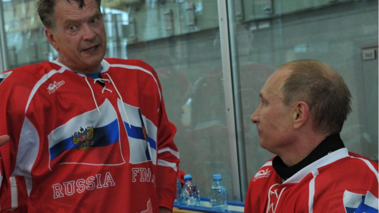 Sauli Niniste i Vladimir Putin