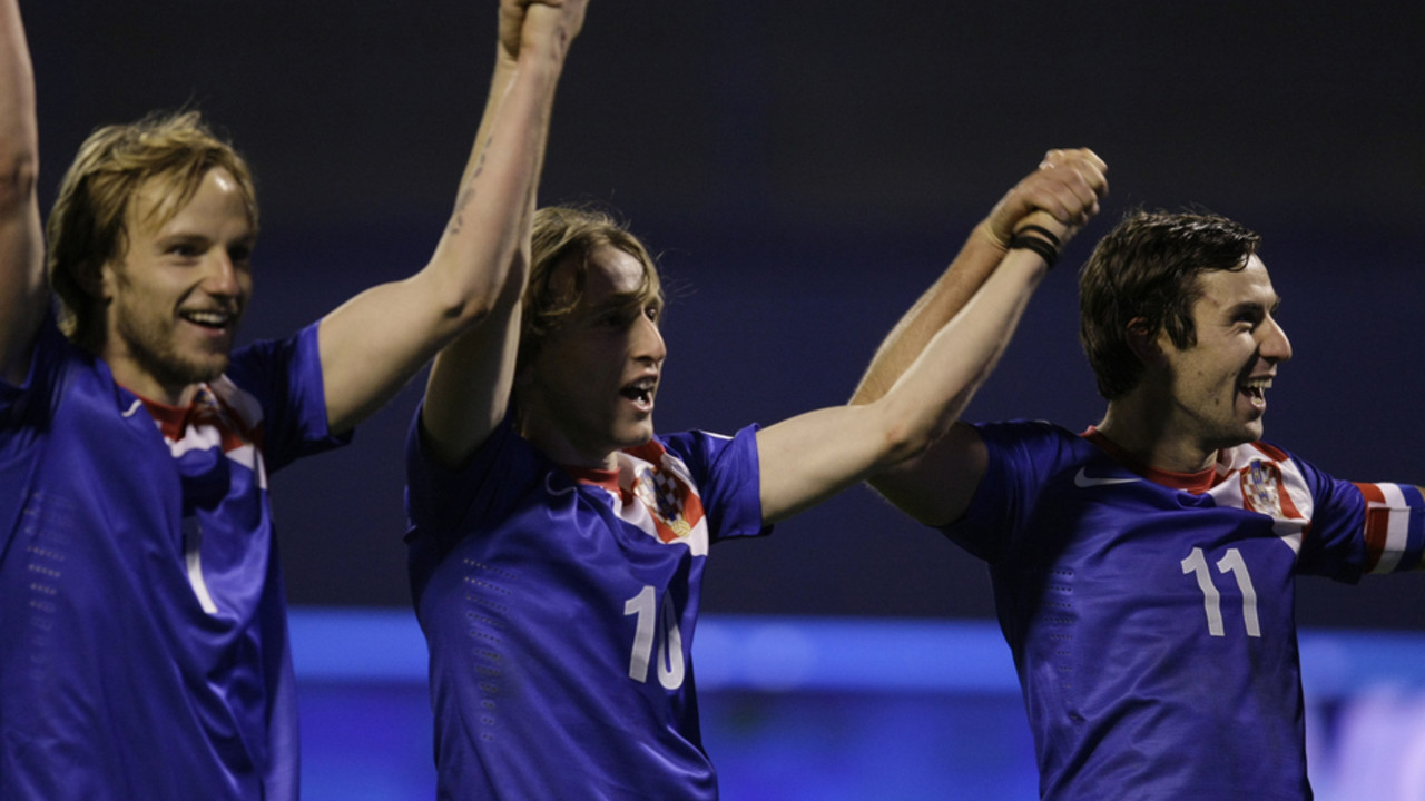 Ivan Rakitić, Luka Modrić i Darijo Srna