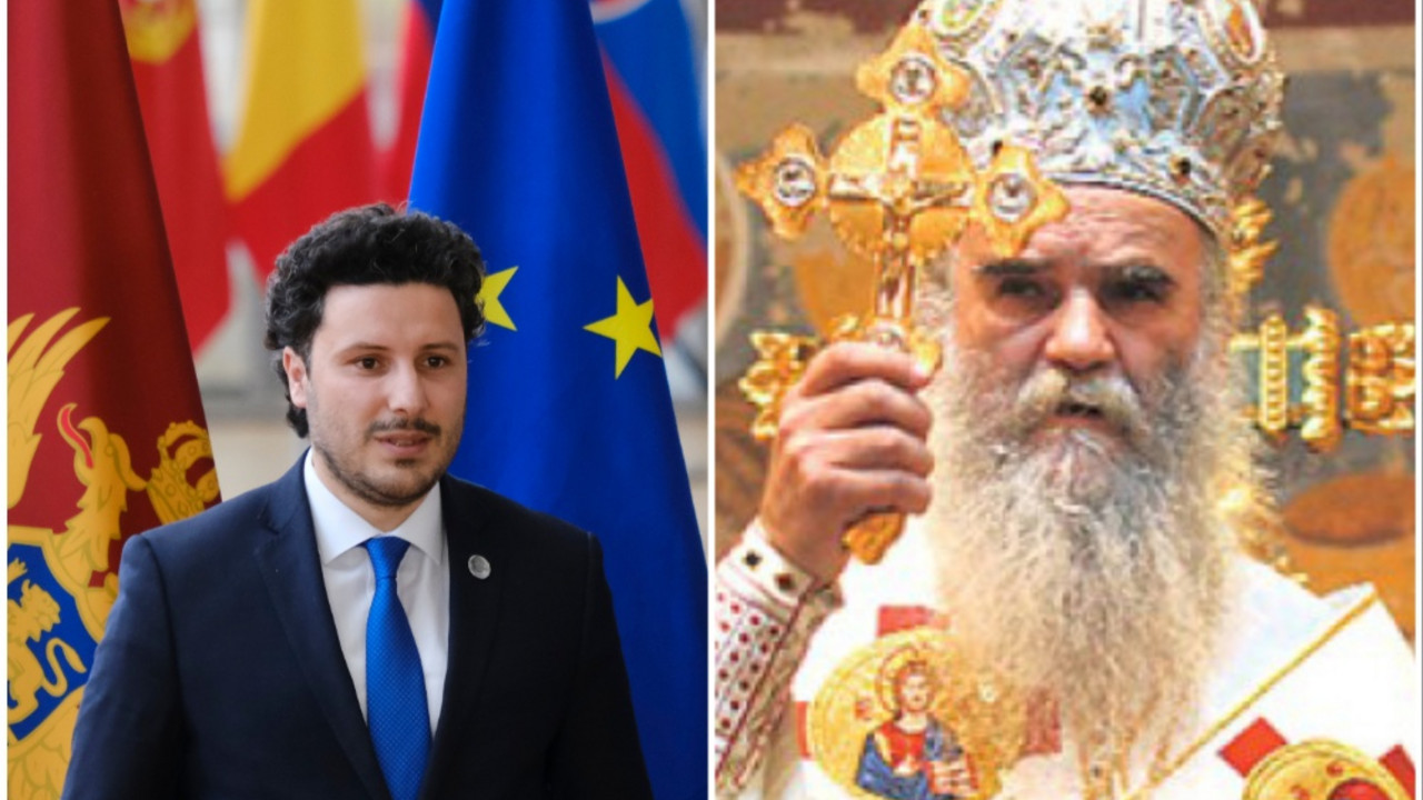 Dritan Abazović, mitropolit Amfilohije