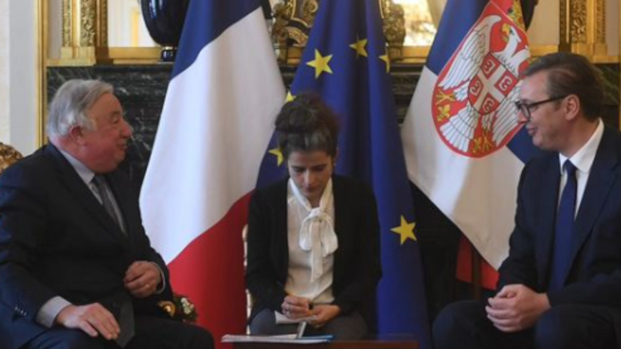Aleksandar Vučić i Žerar Laše