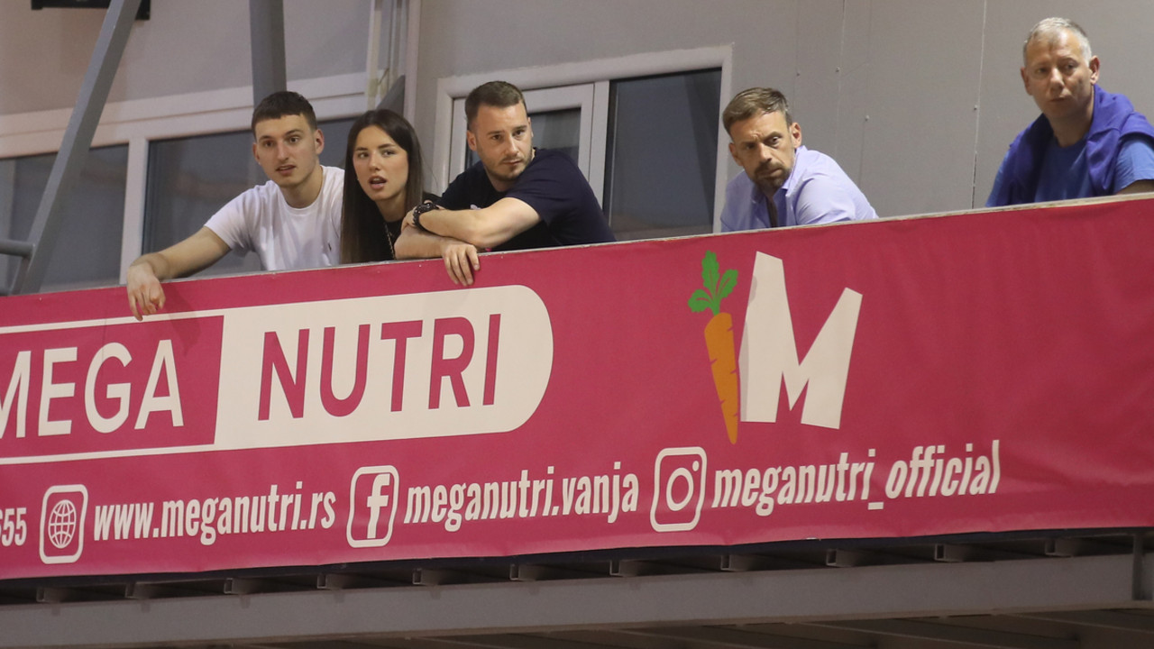 Nikola Jović na meču Mega - Zvezda