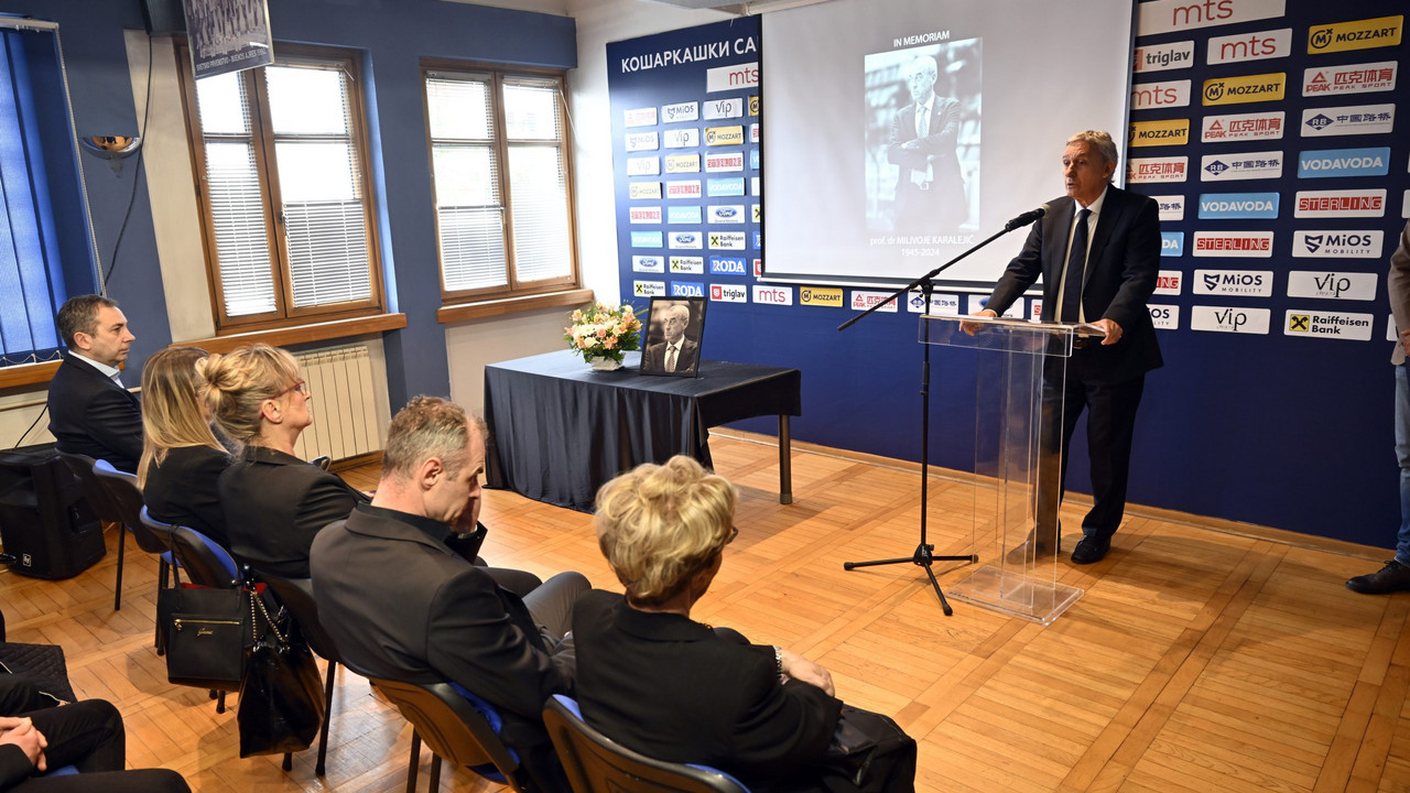 Svetislav Pešić na komemoraciji Milivoju Karalejiću