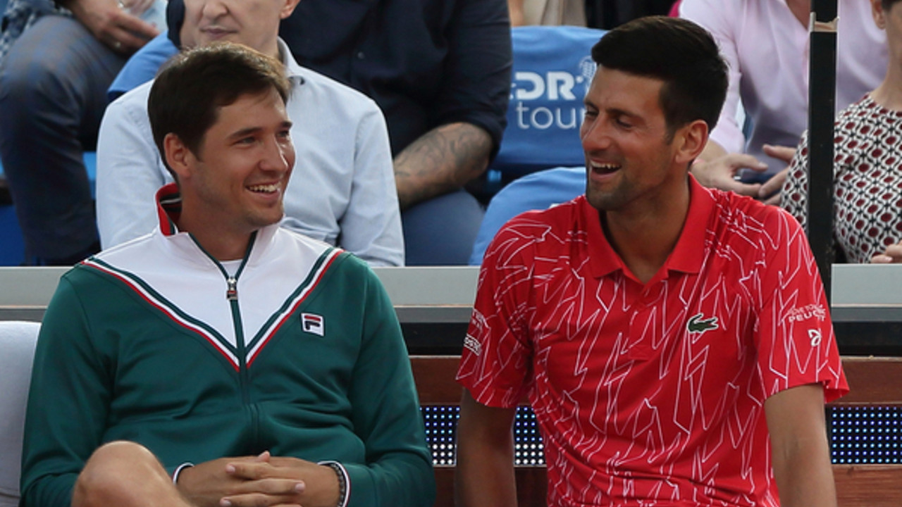 Dušan Lajović i Novak Đoković