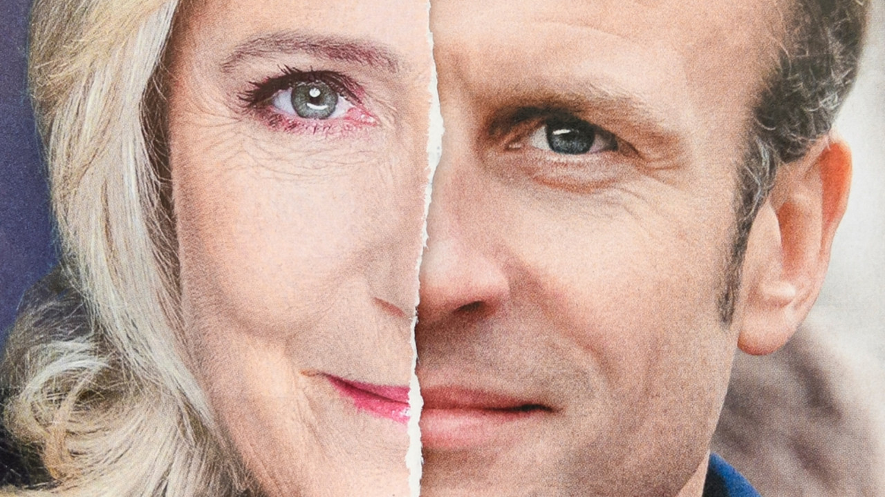 Marin Le Pen i Emanuel Makron