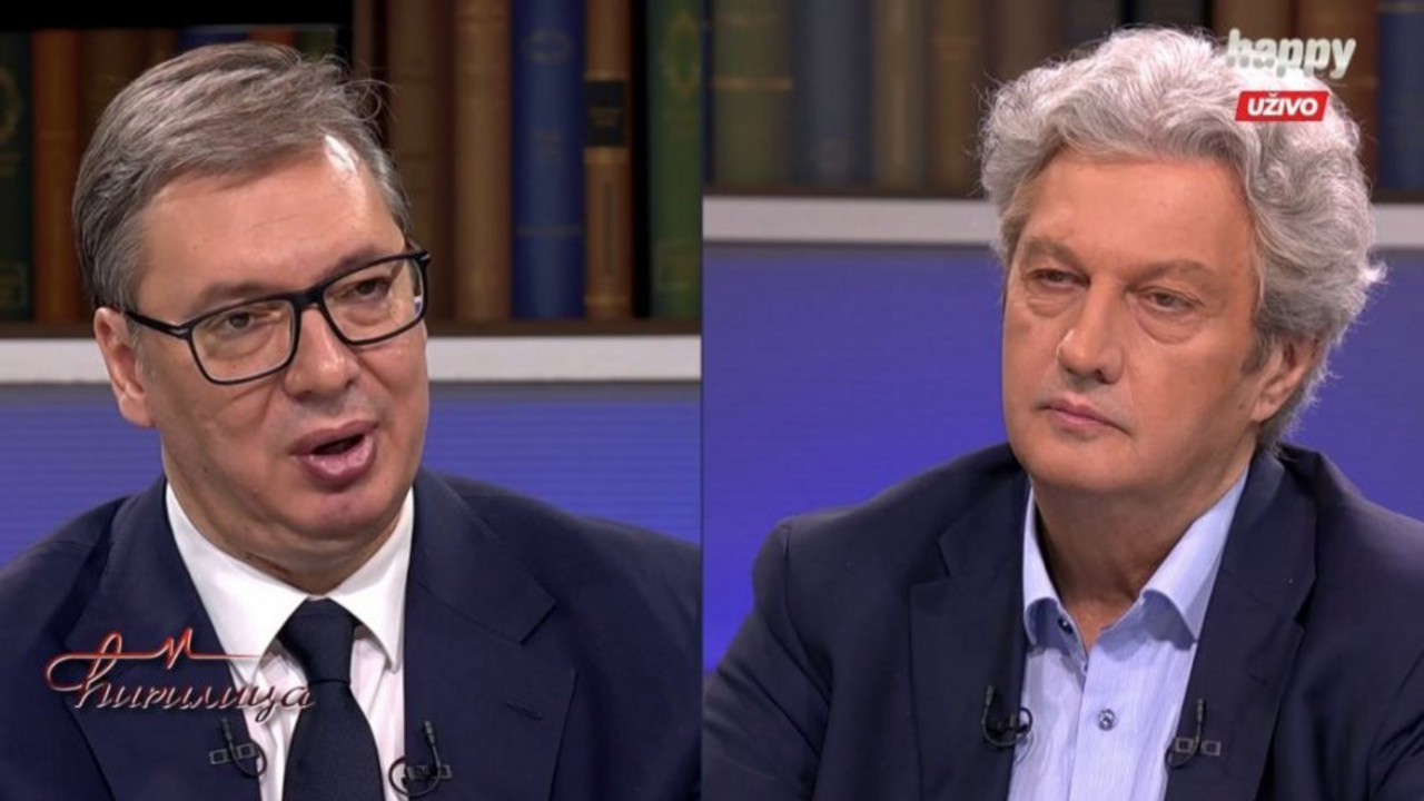 Aleksandar Vučić i Milomir Marić