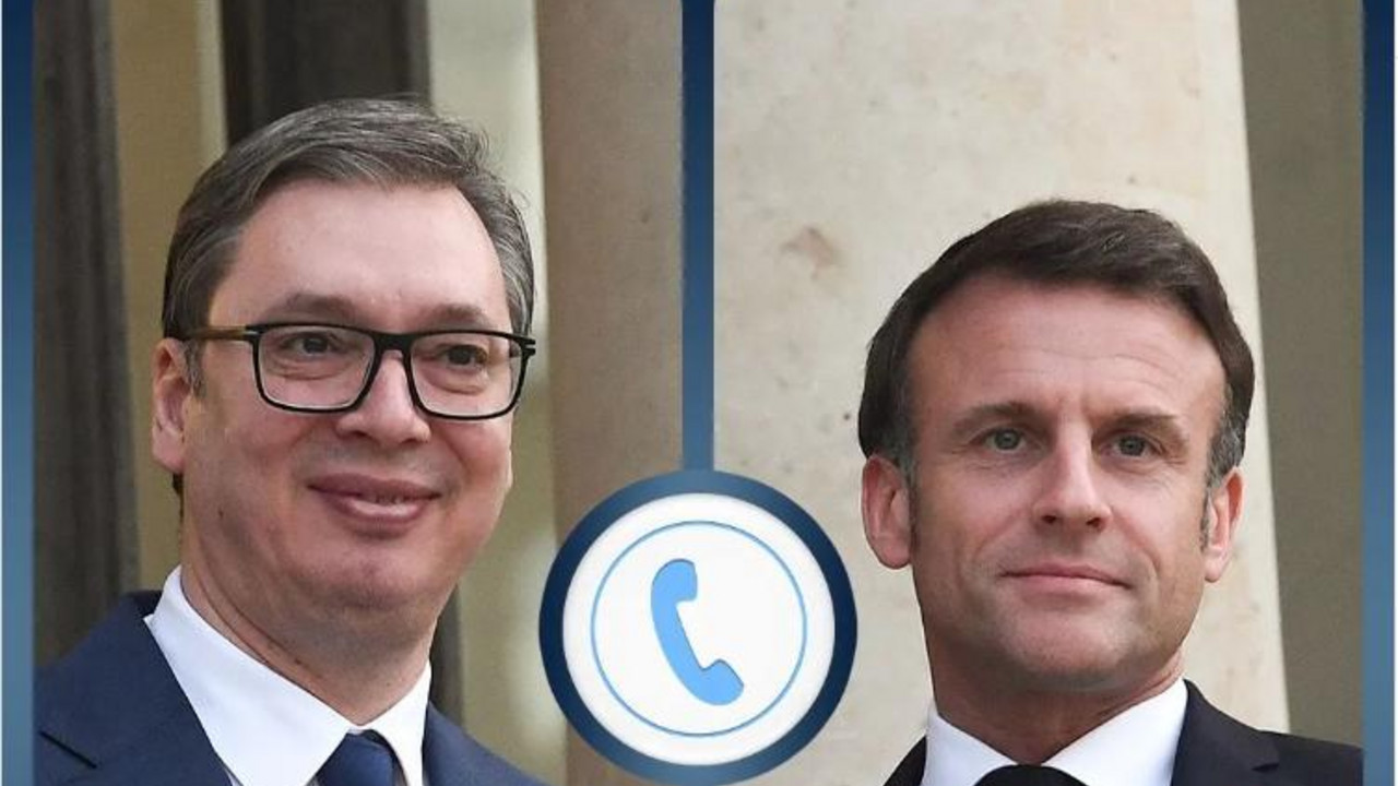 Aleksandar Vučić i Emanuel Makron