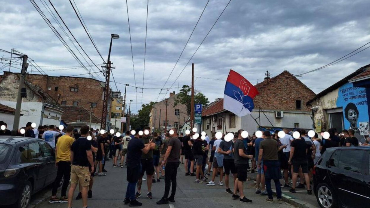 Miran protest na Dorćolu