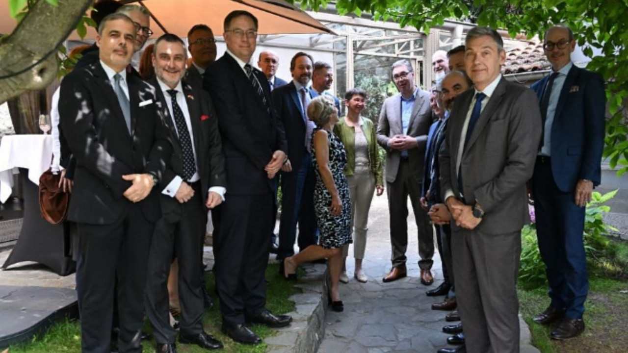 Predsednik Vučić na ručku ambasadorke Kraljevine Belgija