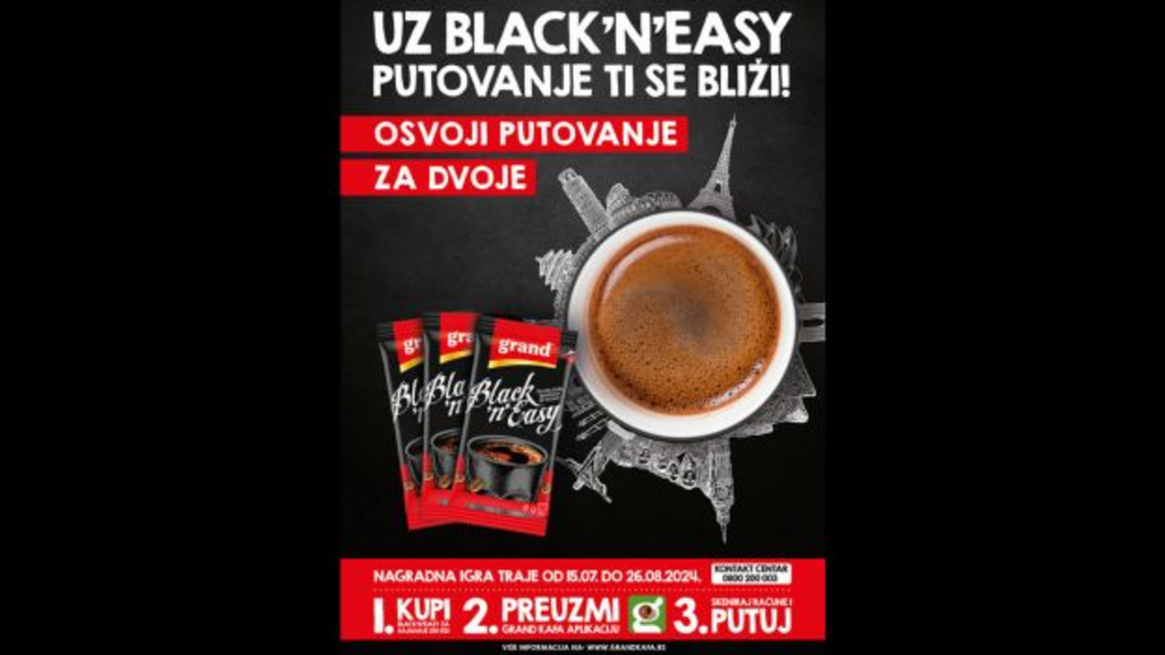 UZ BLACK `N` EASY PUTOVANJE TI SE BLIŽI