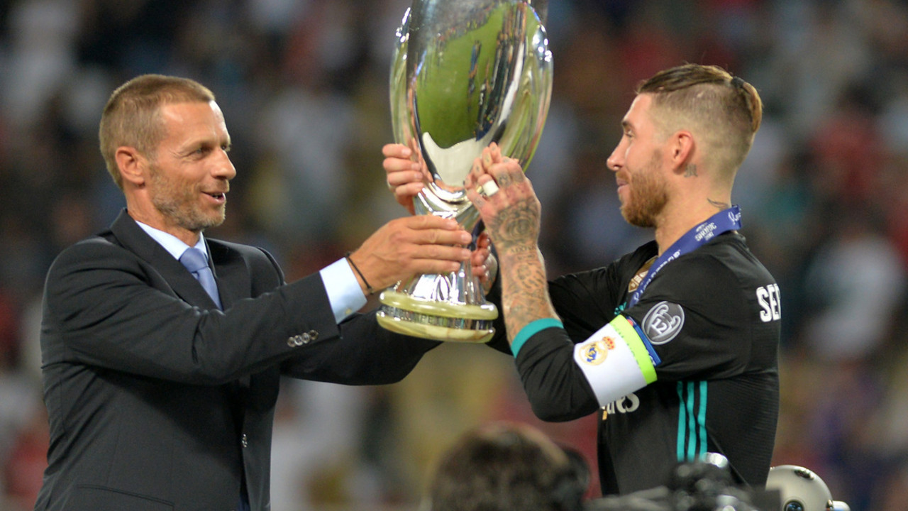 Aleksander Čeferin i Serhio Ramos