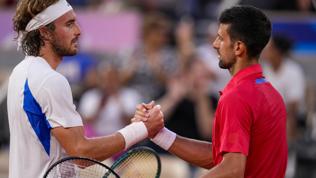 Stefanos Cicipas i Novak Đoković