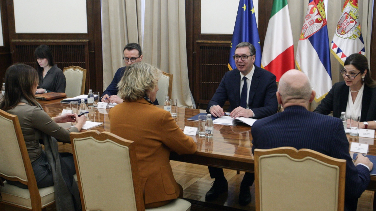 Aleksandar Vučić i Stefanija Kraksi