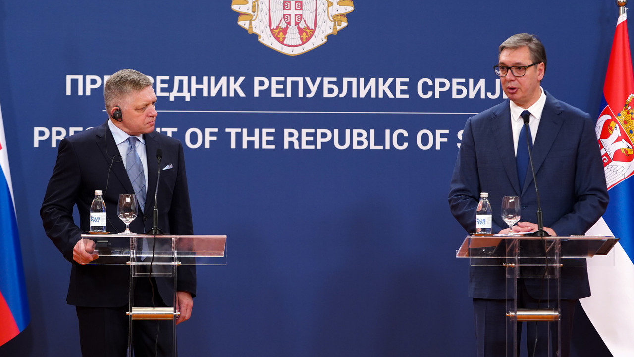 Aleksandar Vučić sa Robertom Ficom