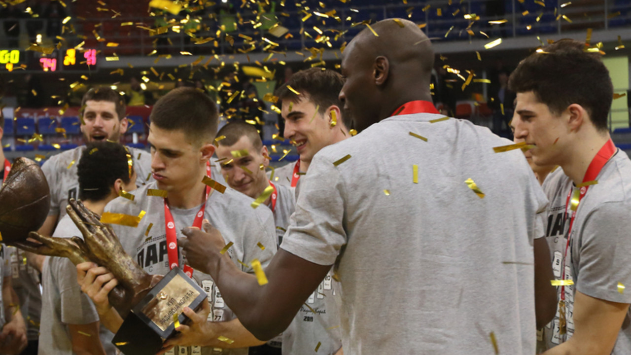Amar Gegić (skroz desno) u vreme dok je nastupao za Partizan