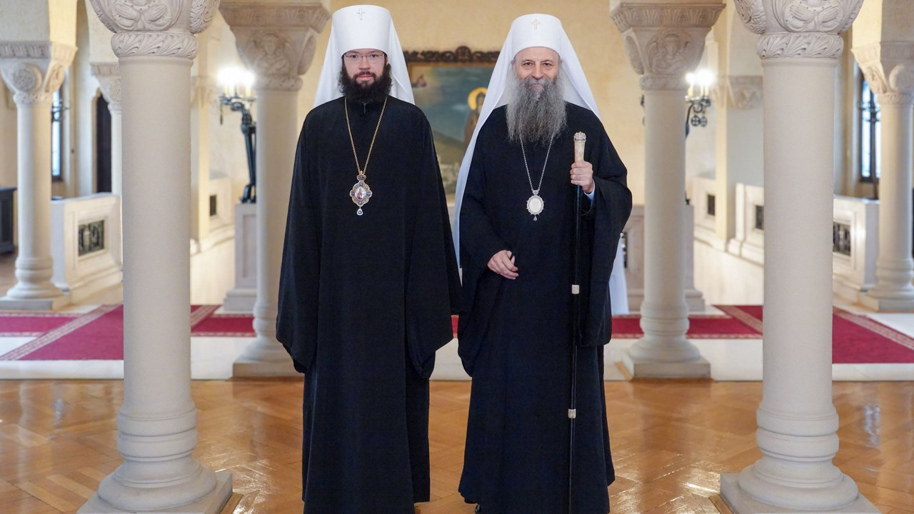 Patrijarh Porfirije i mitropolit Antonije