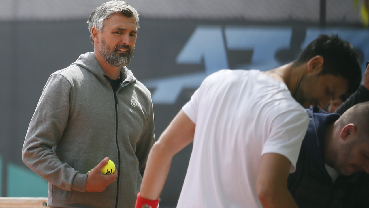 Goran Ivanišević i Novak Đoković