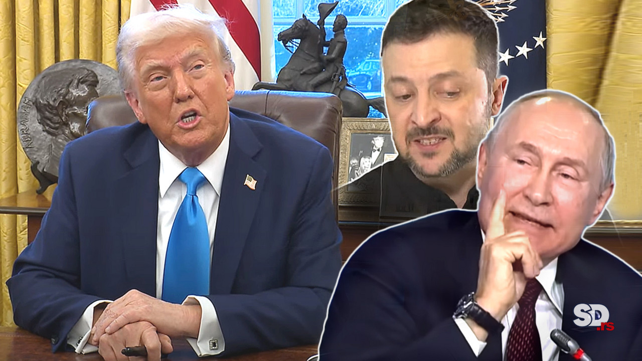 Donald Tramp, Volodimir Zelenski i Vladimir Putin