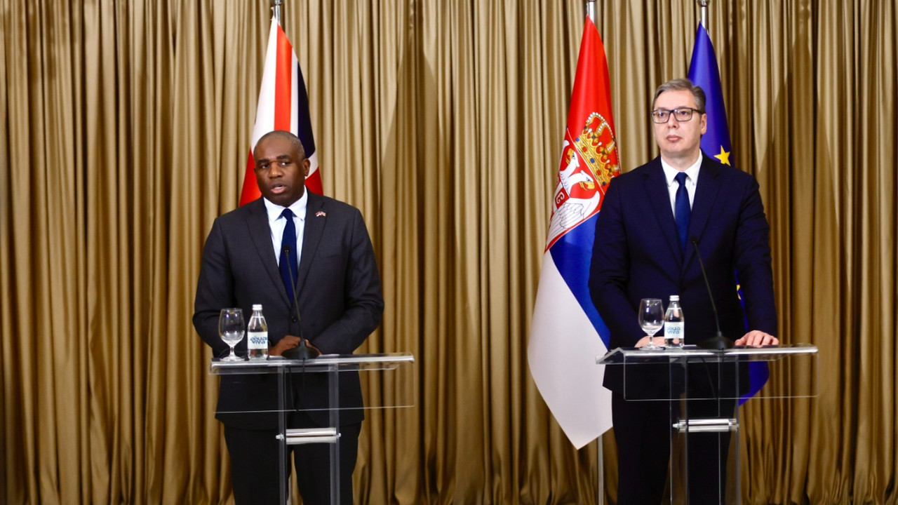 Aleksandar Vučić i Dejvid Lami