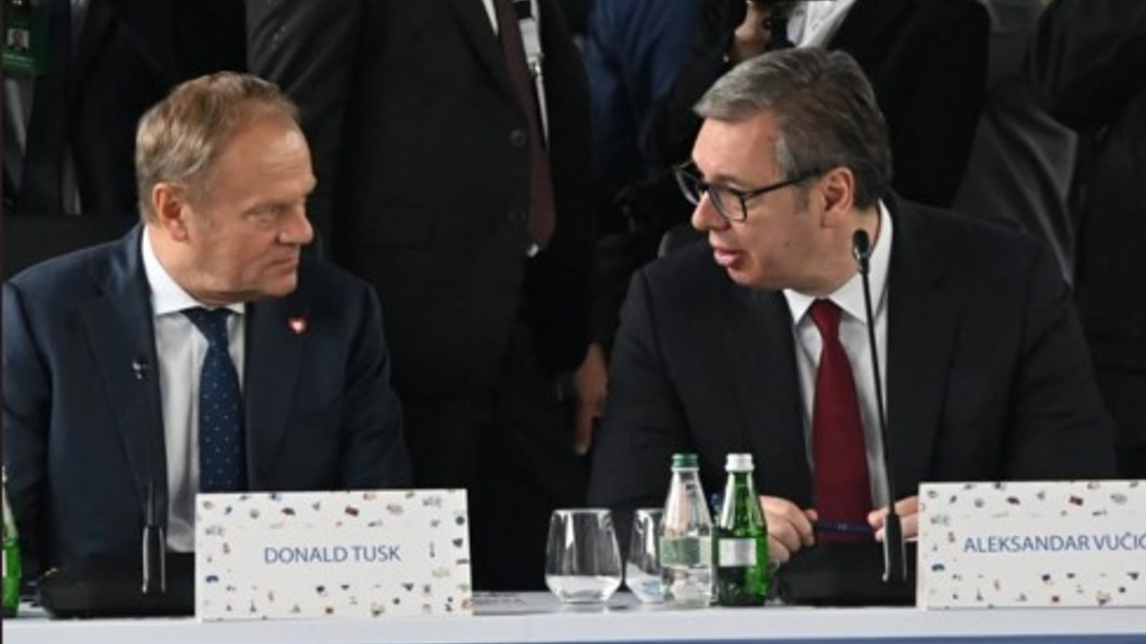 Donald Tusk i Aleksandar Vučić