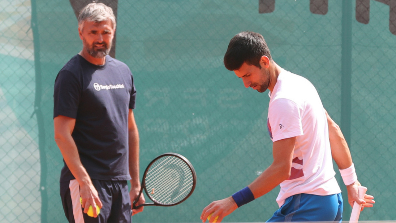 Goran Ivanišević i Novak Đoković