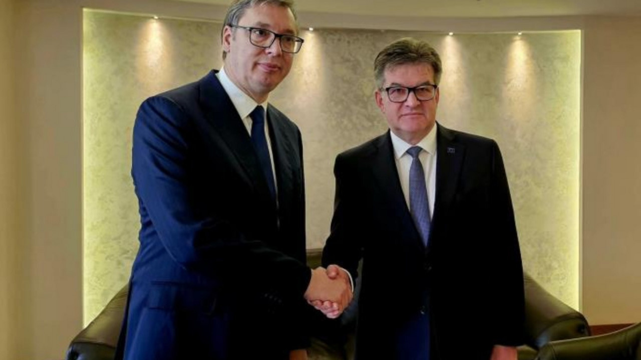 Aleksandar Vučić i Miroslav Lajčak