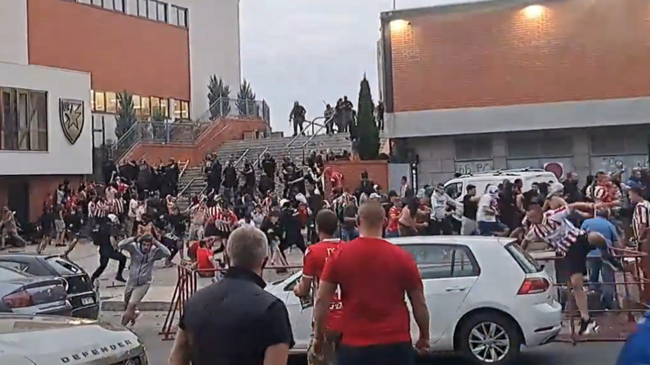 Sukob navijača Crvene zvezde i policije