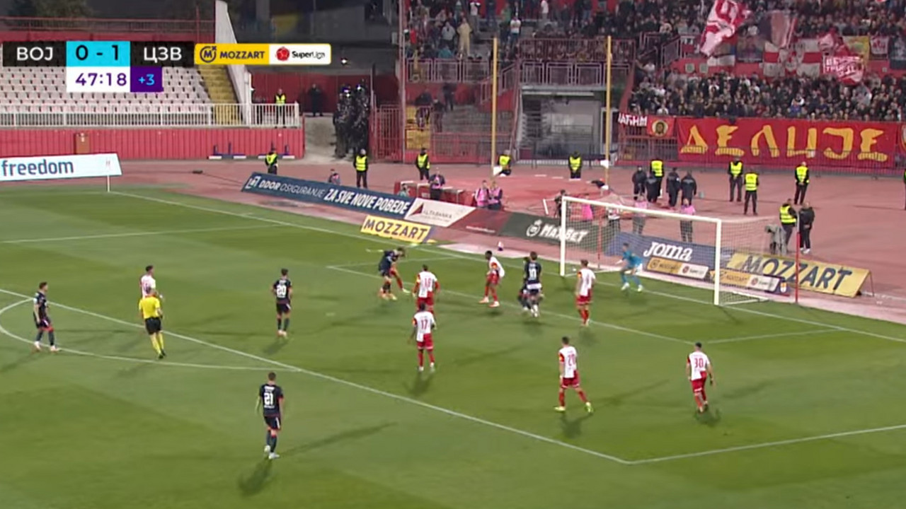 Zvezda ima sigurnu prednost posle prvog poluvremena