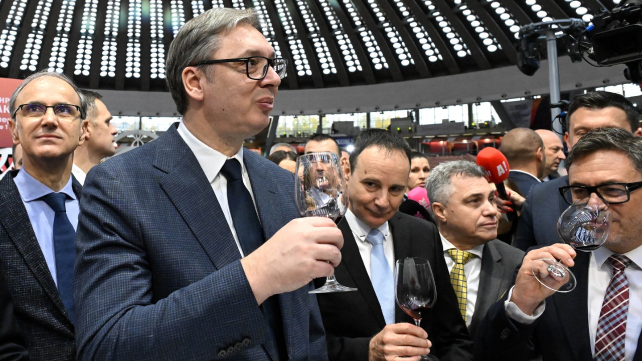 Aleksandar Vučić na sajmu vina
