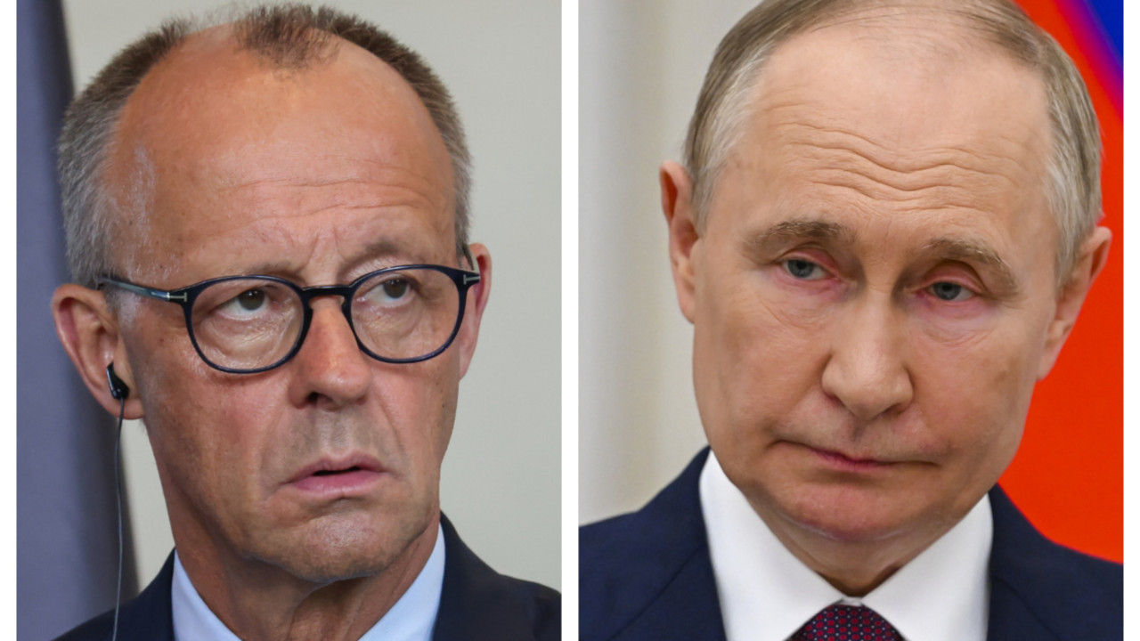Fridrih Merc i Vladimir Putin