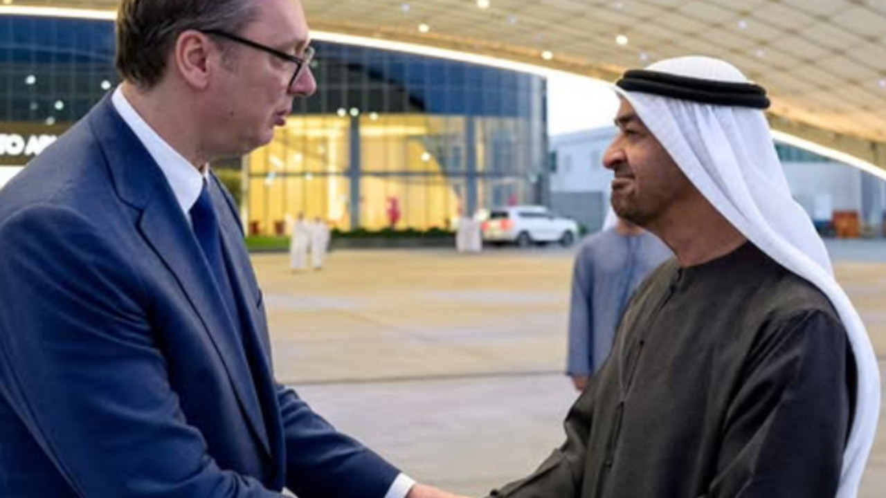 Aleksandar Vučić sa šeikom Mohamedom bin Zajedom Al Nahjanom