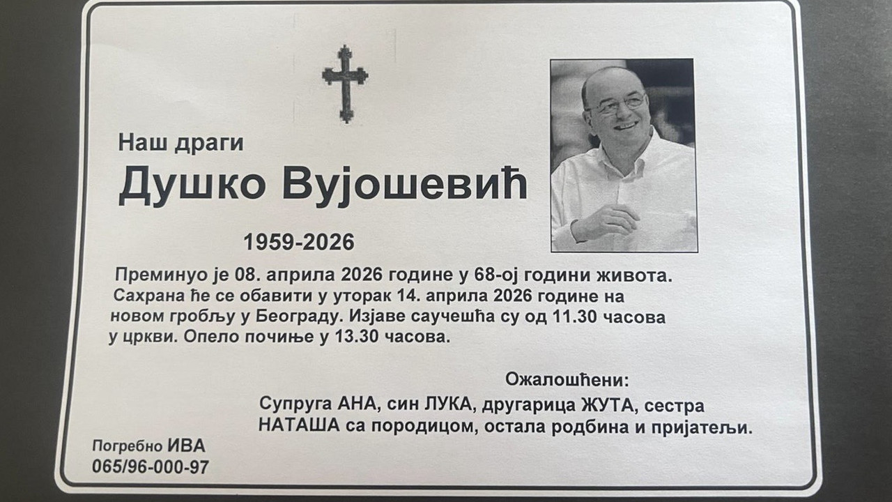umrlica Duška Vujoševića