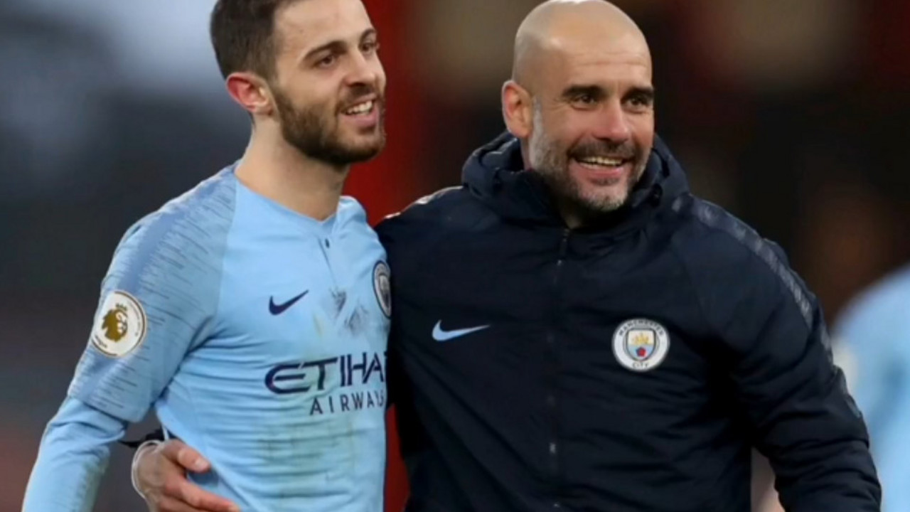 Bernardo Silva i Pep Gvardiola