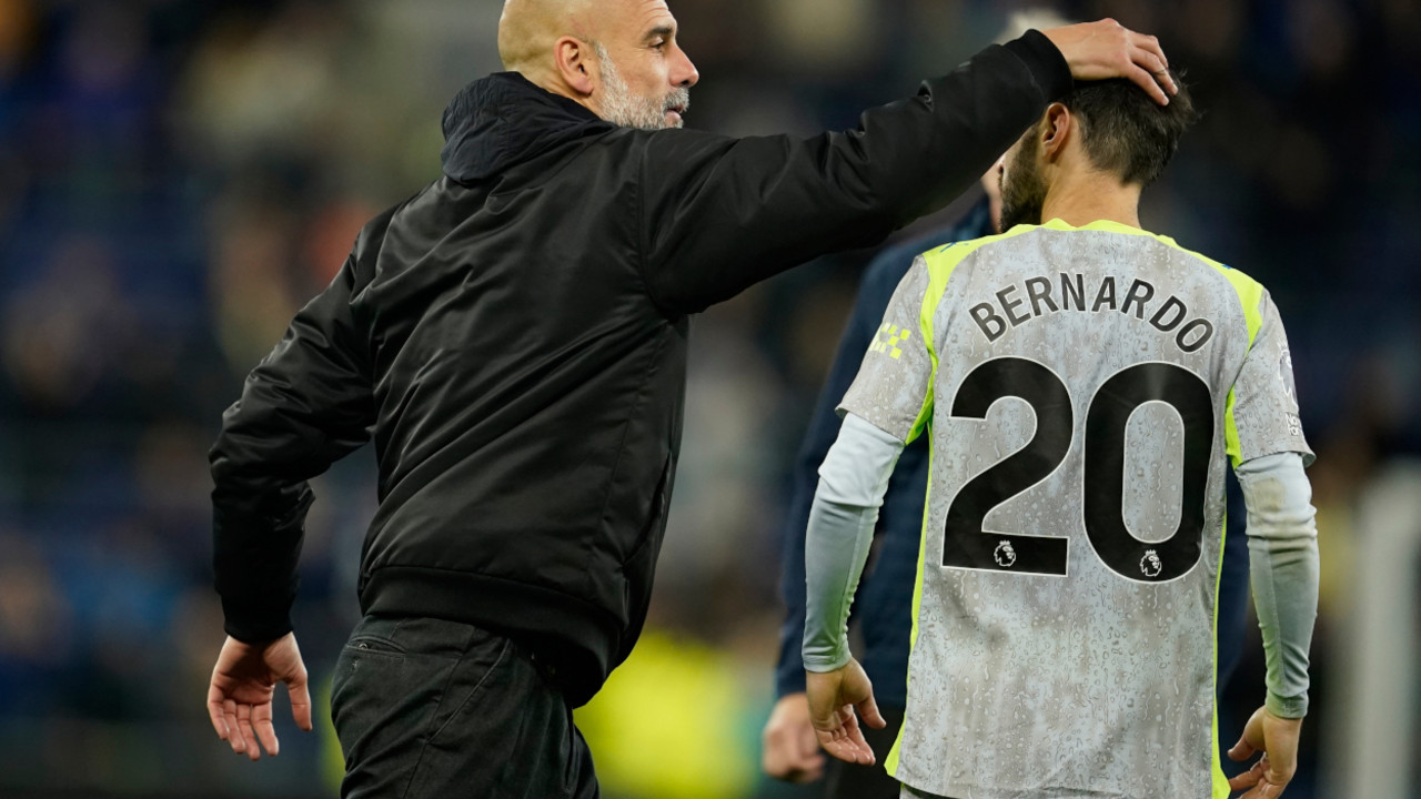 Pep Gvardiola i Bernando Silva