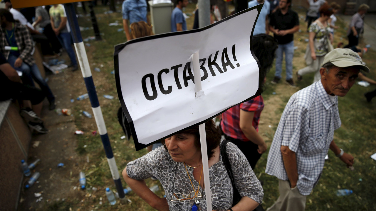 protesti u Makedoniji