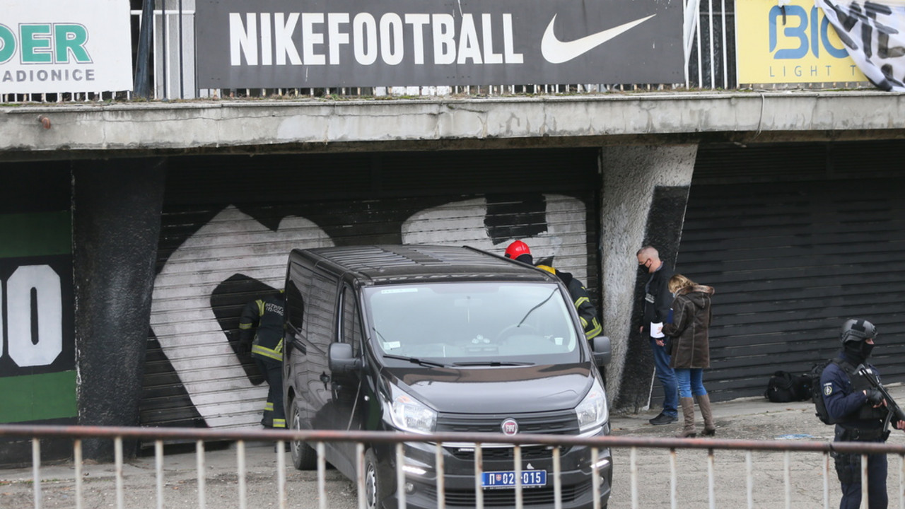 Bunker na stadionu Partizana u kom je Veljko Belivuk krio oružje