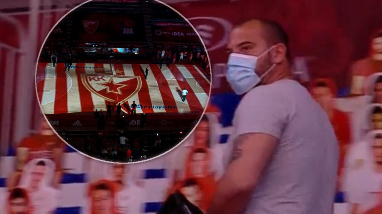 Dejan Stanković na meču KK Crvena zvezda