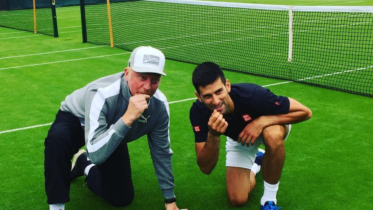 Novak Đoković i Boris Beker