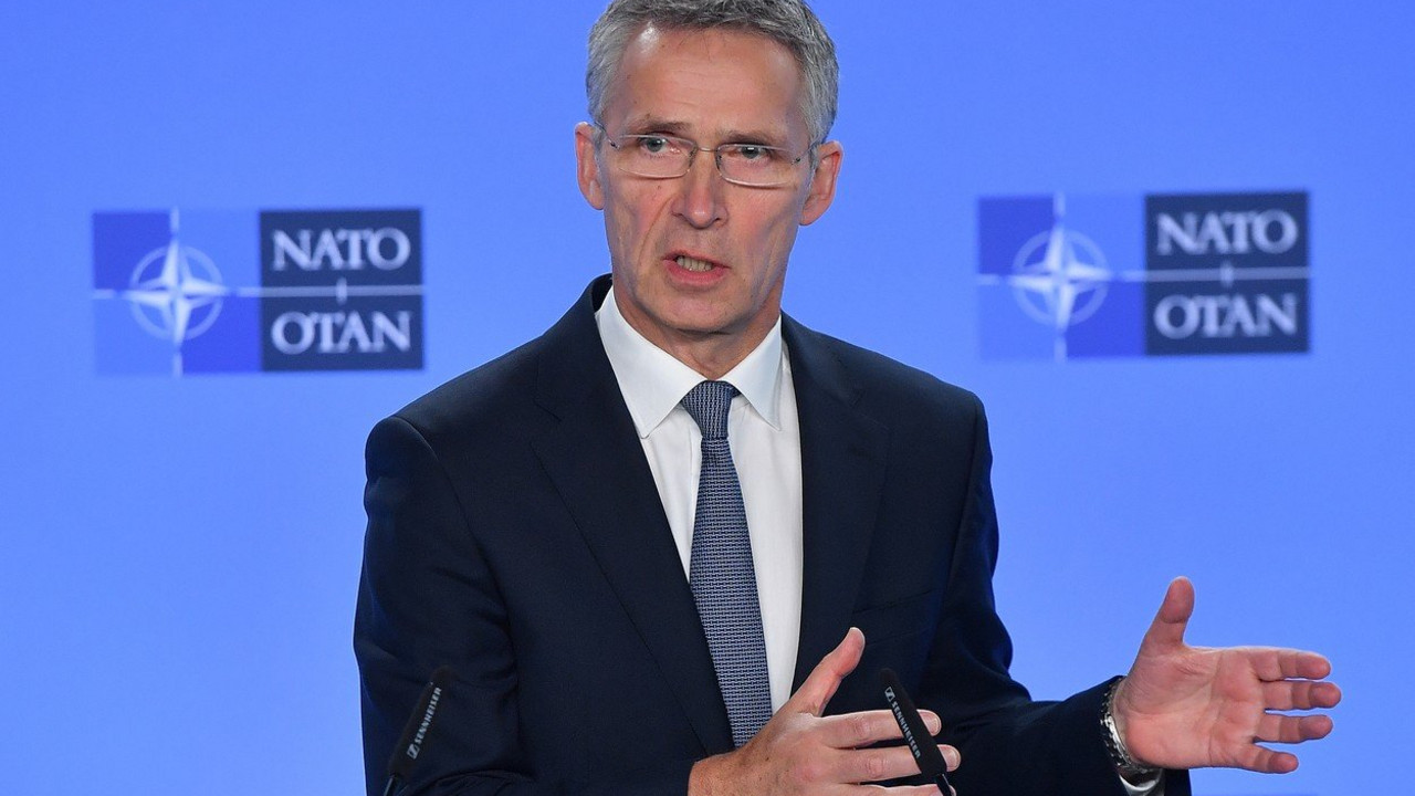 Jens Stoltenberg na konferenciji za stampu u sedištu NATO u Briselu