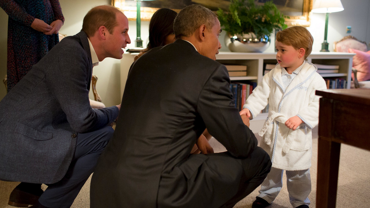 Barak Obama i princ Džordž