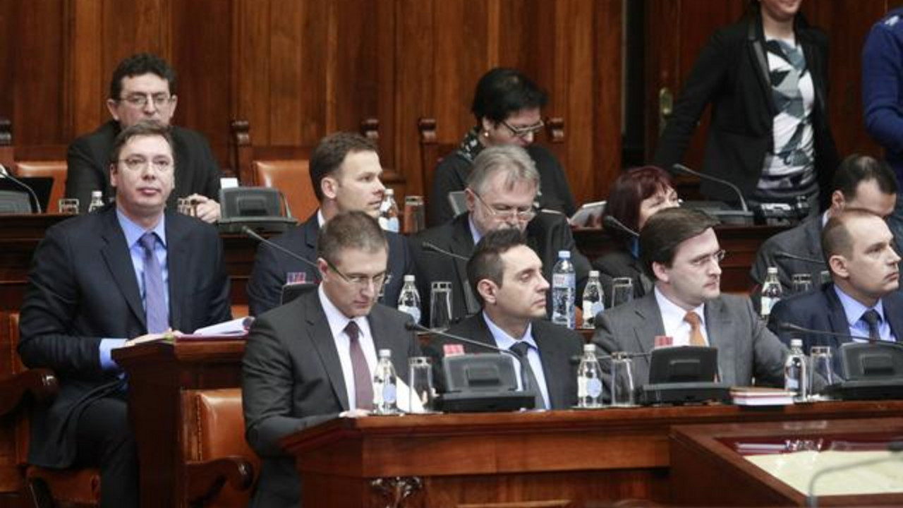 Aleksandar Vučić na sednici Skupštine