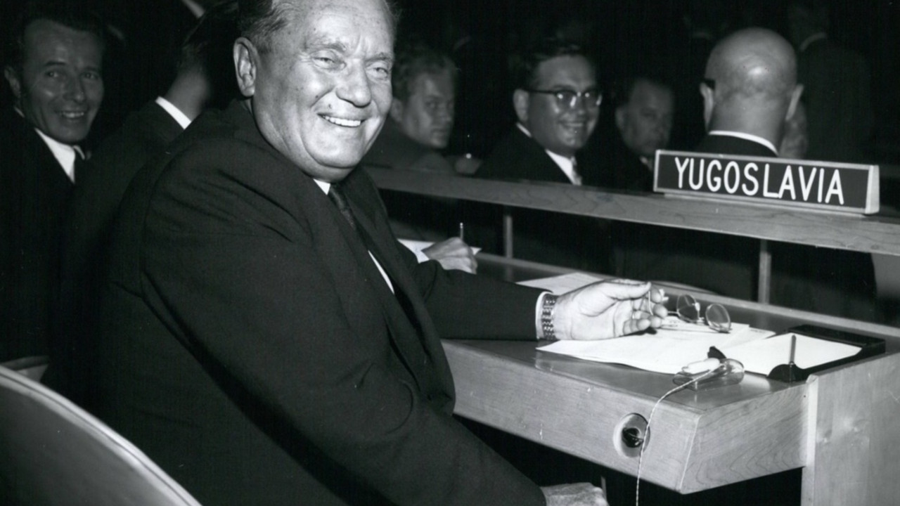Josip Broz Tito na Skupštini UN 1960. godine