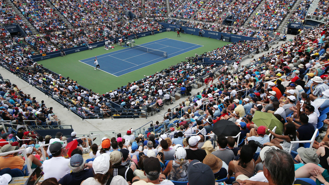 Stadion "Luj Armstrong" u meču Novaka Đokovića i Filipa Kolšrajbera na US Openu